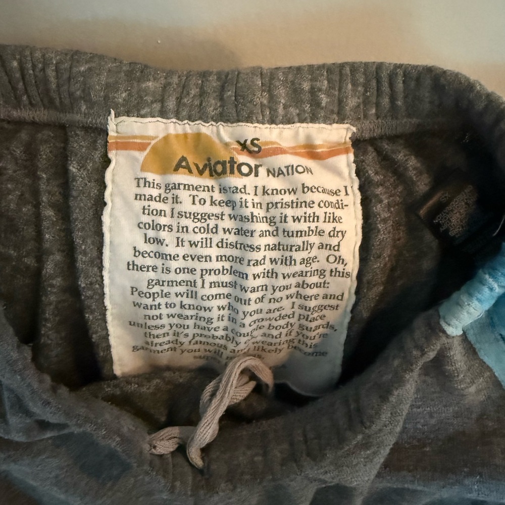 Aviator Nation Gray Track Pants